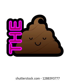 The Shit sticker with a confident demeanor.