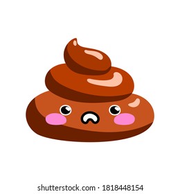 Icono vectorial de emoji chiflado o turbio con cara cansada que se siente aburrida y somnolienta, ilustración aislada en caricatura plana y estilo kawaii.
