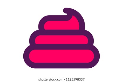 shit, two color icon
