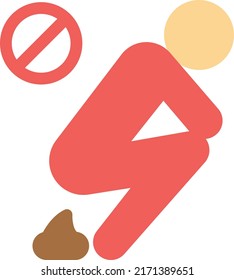 ilustración de mierda Vector en un fondo transparente. Símbolos de calidad superior. Iconos vectoriales de color de línea para el concepto y el diseño gráfico.