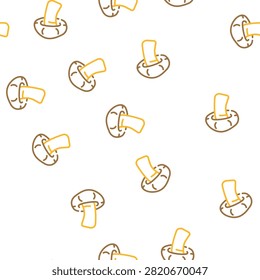 shitake mushroom vector seamless pattern shitake mushroom sign illustration