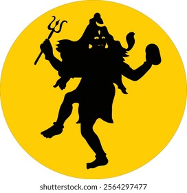 Shiv shankar god of univers vectors