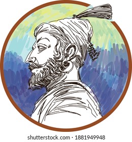 Shivaji Maharaj Bhonsle Was An Indian Warrior King.