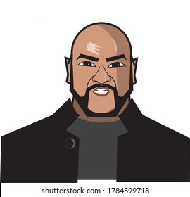 Shivaji Rao Gaekwad, Known Professionally As Rajinikanth, Is An Indian Actor Who Works Primarily In Tamil Cinema.Caricature Vector Design On White Background.July,2020
