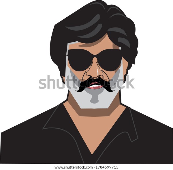 Shivaji Rao Gaekwad Known Professionally Rajinikanth Stock Vector ...