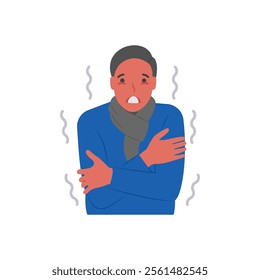 Shivering, Cardiovascular Disease Illustration Icon