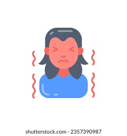 Shivering icon in vector. Illustration