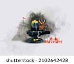 Shivratri With Lingam And Floral Decoration, Om Namah Shivaya, Stylish Text In Hindi Shivratri And Har Har Mahadev 