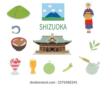 Shizuoka prefecture Japan.
Landmark and local food.