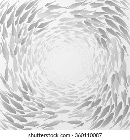 Shoal of fish background