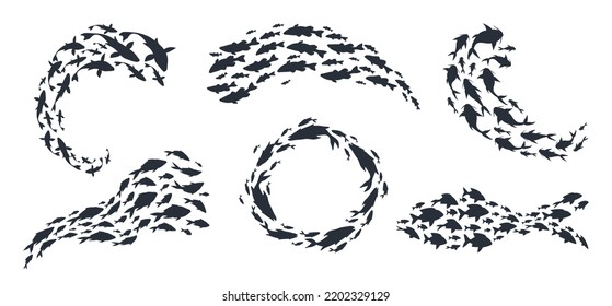 Calzado de peces o tala, armazones vectoriales.