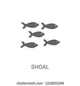 Shoal icon. Trendy Shoal logo concept on white background from animals collection. Suitable for use on web apps, mobile apps and print media.