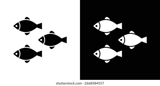 Ícone Shoal, ícone de vetor plano. Ilustração plana.