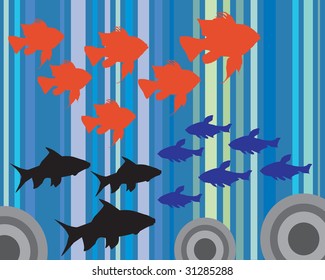 Shoal - Vector - Silhouette
