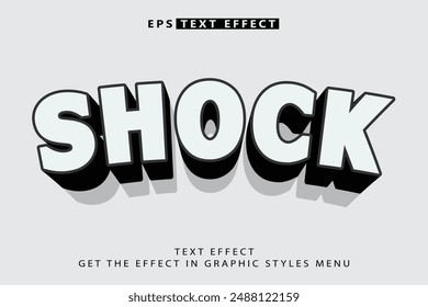 Shock 3d Editable Text Effect