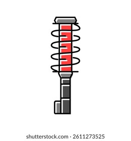 shock absorber car mechanic color icon vector. shock absorber car mechanic sign. isolated symbol illustration