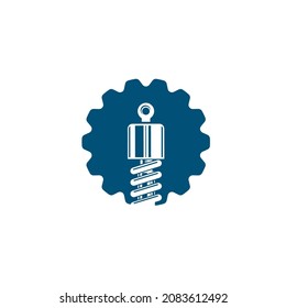 shock absorber gear  icon vector illustration design template 