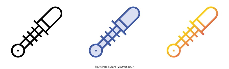 shock absorber icon. Linear, Blue Fill and Gradient Style Design Isolated On White Background