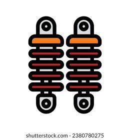 Shock Absorber  Icon, for mobile concept and web design. vector illustration