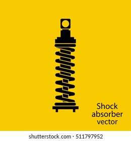 Shock Absorber icon. Spare parts for the car. Vector illustration, flat design. Isolated on background.