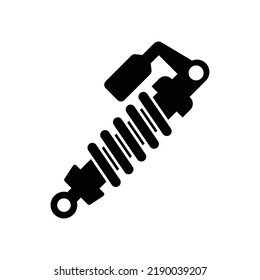 Shock absorber icon. suspension isolated icon on white background, auto service, repair. vector illustration