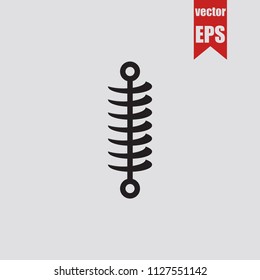 Shock Absorber icon in trendy isolated on grey background.Vector illustration.