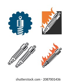 plantilla de diseño de ilustración vectorial de icono de amortiguador 