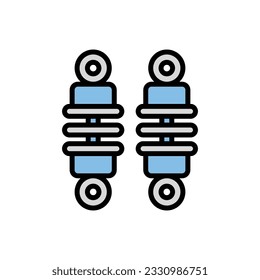 Ilustración del vector de iconos del amortiguador