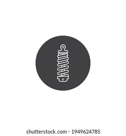 Shock absorber icon vector isolated,illustration logo design.