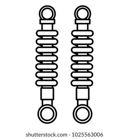 shock absorber isolated icon