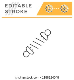 Shock absorber line icon