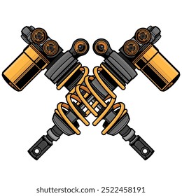 logotipo do amortecedor, vetor EPS 10