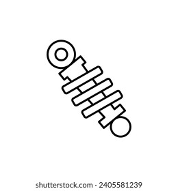 shock absorber outline thin icon. balance symbol. good for web and mobile app