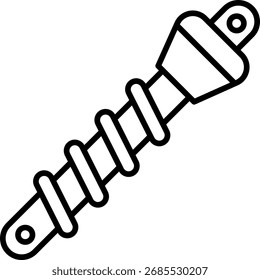 Icono de Vector de contorno de amortiguador