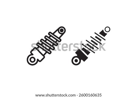 Shock Absorber Suspension Icon Vector