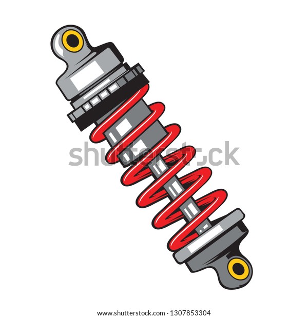 Shock Absorber Vector Stock Vector Royalty Free 1307853304