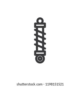Shock absorber vector icon
