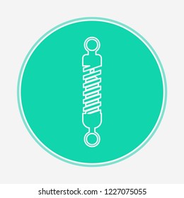 Shock absorber vector icon sign symbol