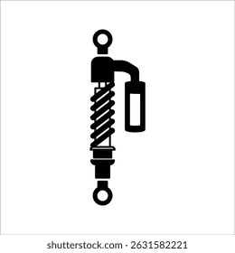 Amortiguador. Ilustración vectorial aislada sobre fondo blanco.