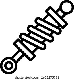 Diseño de icono de línea de Vector de amortiguador
