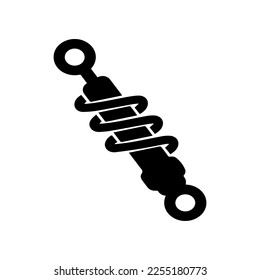 amortiguador,vector de icono de suspensión aislado en el fondo
