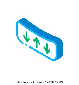 Shock Absorbing Mattress Icon Vector. Isometric Shock Absorbing Mattress sign. color isolated symbol illustration