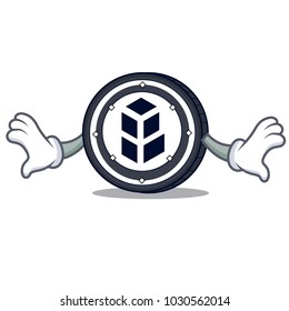 Shock bancor coin mascot cartoon