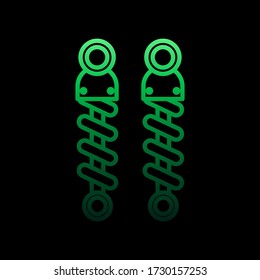 shock breaker nolan icon. Simple thin line, outline vector of motor sports icons for ui and ux, website or mobile application