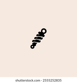 Shock breaker suspension icon flat vector design.