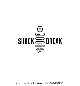 Shock breaker suspension logo design