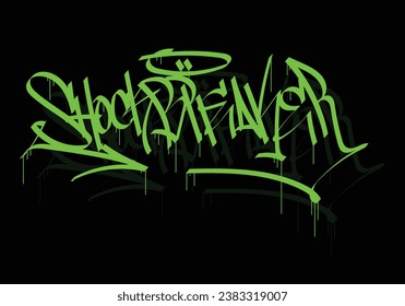 SHOCK BREAKER word graffiti tag style