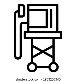 Shock defibrillator icon. Outline Shock defibrillator vector icon for web design isolated on white background