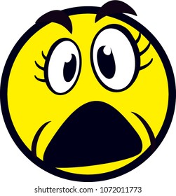 shock emotional vector icon