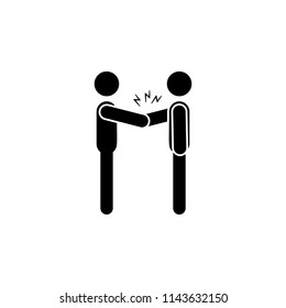 shock handshake icon. Element of joke dat icon. Premium quality graphic design icon. Signs and symbols collection icon for websites, web design, mobile app
